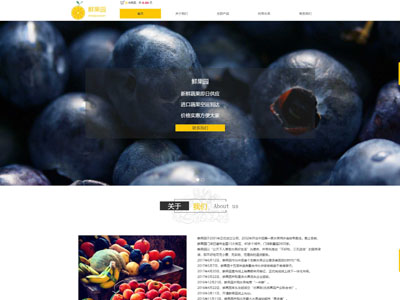 河北餐饮饮品水果电商网页设计-案例